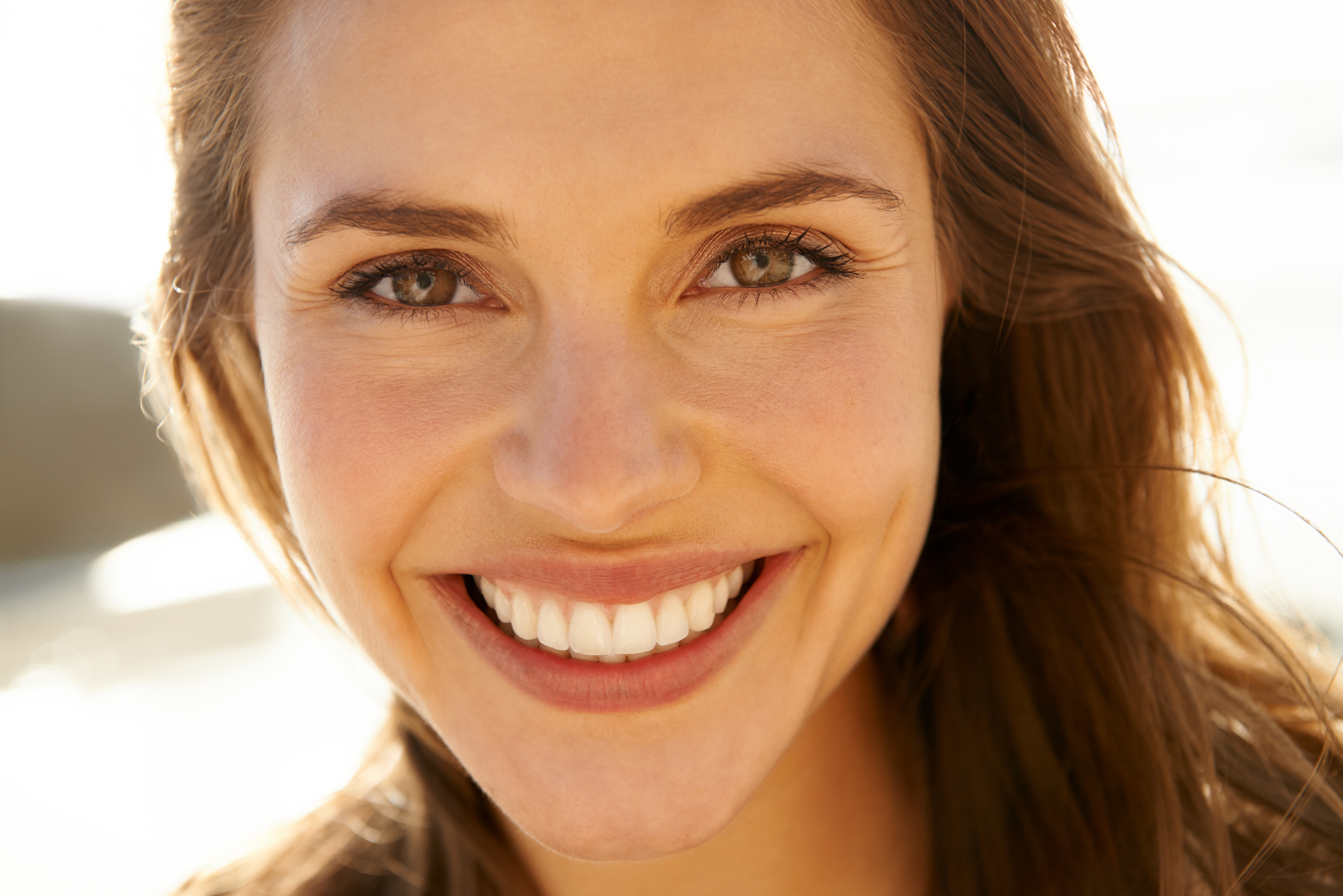 Close up of smiling young woman